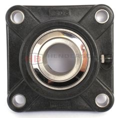 SS-UCFPL206 30mm Shaft Black Thermoplastic Housing, Stainless Steel Bearing