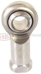 SPHS12ECX1.25 12mm Female Rod End Bearings M12X1.25 Right Hand Stainless Steel PTFE RVH