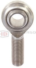SPOS5EC 5mm Male Rod End Bearing M5 Right Hand Stainless Steel PTFE RVH