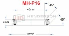 Bicycle Headset Bearing MH-P16 40x52x7mm 45°x45° Degree