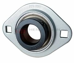 SAPFL201, SLFL12EC 12mm Bore Pressed Steel Oval Bearing Unit - Collar Type