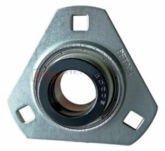SAPFT205-16, SLFT1EC 1" Bore Pressed Steel Triangular Bearing Unit - Collar Type