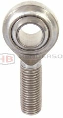 SPOS10EC 10mm Male Rod End Bearing M10 Right Hand Stainless Steel PTFE RVH