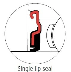Single lip seal